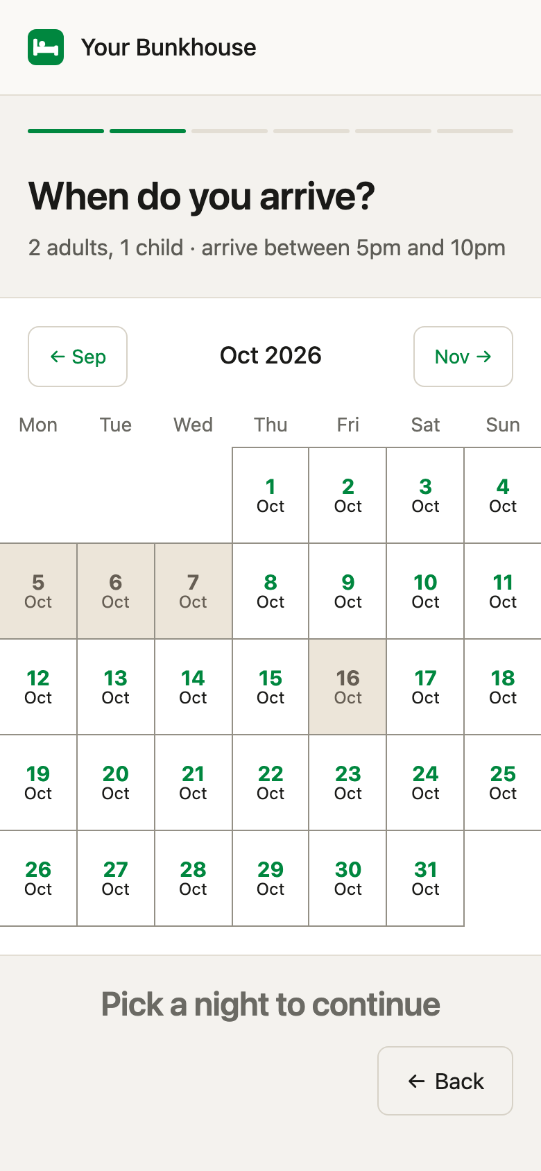 The same calendar on a phone.